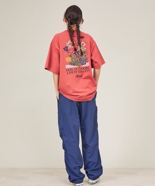 ABAHOUSE / アバハウス Tシャツ | 【NANGA / ナンガ】Back Flower Print T-Shirt / | 詳細27