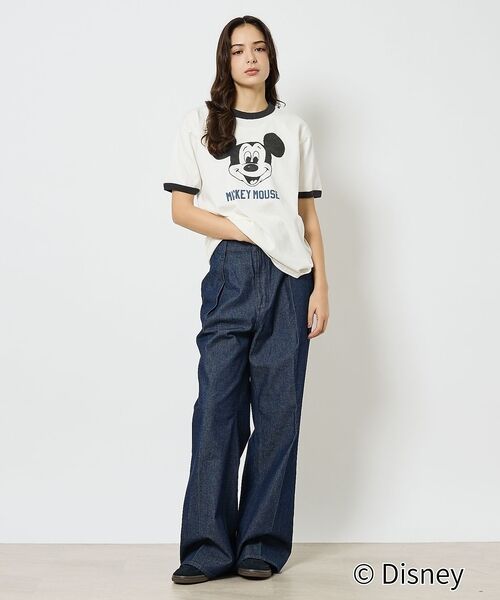 ABAHOUSE / アバハウス Tシャツ | 【JOHNBULL/ジョンブル】MICKEY MOUSE RINGER T/ミッ | 詳細1