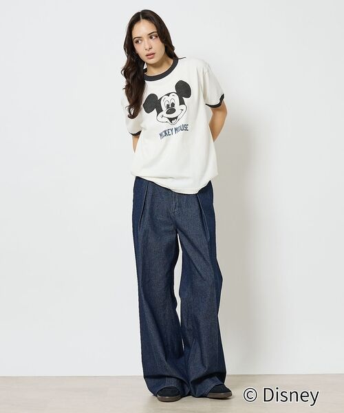 ABAHOUSE / アバハウス Tシャツ | 【JOHNBULL/ジョンブル】MICKEY MOUSE RINGER T/ミッ | 詳細2