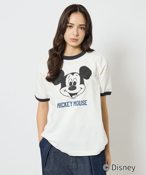 ABAHOUSE / アバハウス Tシャツ | 【JOHNBULL/ジョンブル】MICKEY MOUSE RINGER T/ミッ | 詳細3