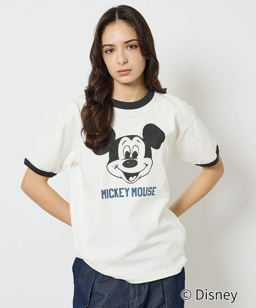 ABAHOUSE / アバハウス Tシャツ | 【JOHNBULL/ジョンブル】MICKEY MOUSE RINGER T/ミッ | 詳細4