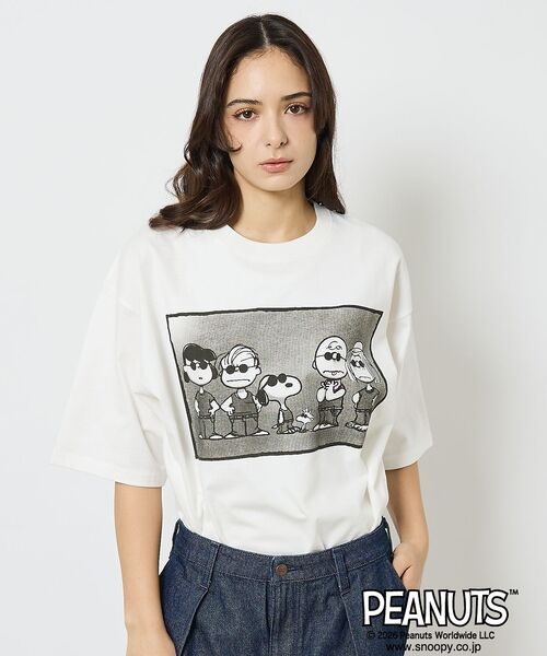 ABAHOUSE / アバハウス Tシャツ | 【JOHNBULL/ジョンブル】PEANUTS SHADE GANGプリントTシ | 詳細3