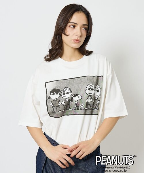 ABAHOUSE / アバハウス Tシャツ | 【JOHNBULL/ジョンブル】PEANUTS SHADE GANGプリントTシ | 詳細4