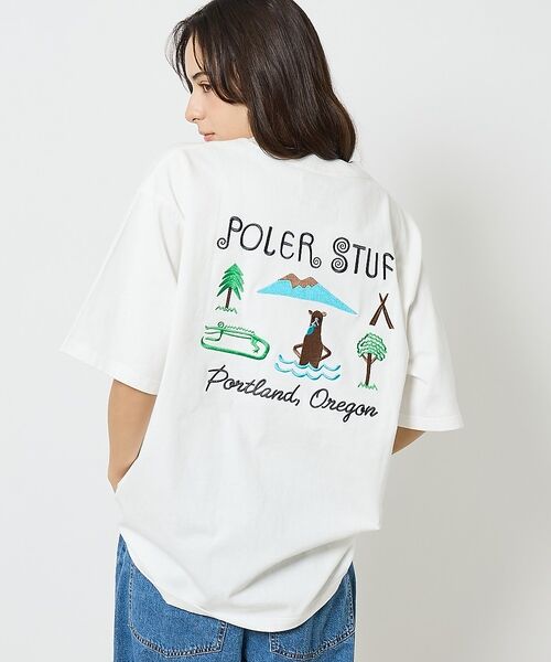 ABAHOUSE / アバハウス Tシャツ | 【POLeR/ポーラー】TOURIST  T shirt/スーベニア/Tシャツ/（ホワイト）