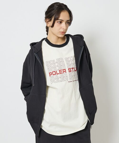 ABAHOUSE / アバハウス Tシャツ | 【POLeR/ポーラー】リンガーTシャツ / 61MCV0057 / ユニセック | 詳細10