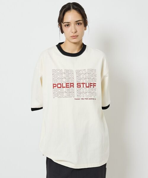 ABAHOUSE / アバハウス Tシャツ | 【POLeR/ポーラー】リンガーTシャツ / 61MCV0057 / ユニセック | 詳細3