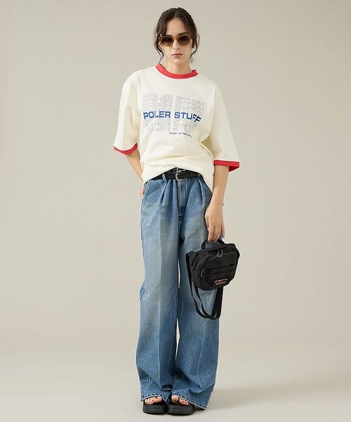 ABAHOUSE / アバハウス Tシャツ | 【POLeR/ポーラー】リンガーTシャツ / 61MCV0057 / ユニセック | 詳細15