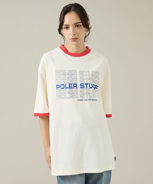 ABAHOUSE / アバハウス Tシャツ | 【POLeR/ポーラー】リンガーTシャツ / 61MCV0057 / ユニセック | 詳細18
