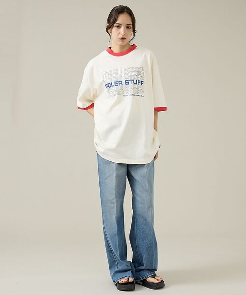 ABAHOUSE / アバハウス Tシャツ | 【POLeR/ポーラー】リンガーTシャツ / 61MCV0057 / ユニセック | 詳細20