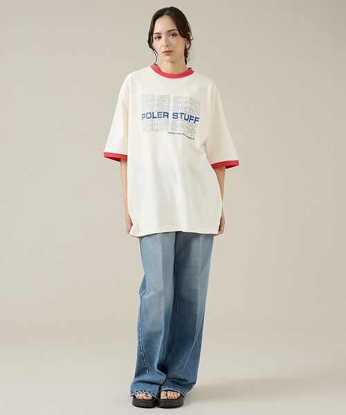 ABAHOUSE / アバハウス Tシャツ | 【POLeR/ポーラー】リンガーTシャツ / 61MCV0057 / ユニセック | 詳細22