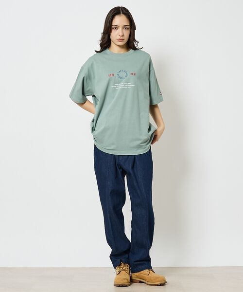 ABAHOUSE / アバハウス Tシャツ | 【YOIDORE/ヨイドレ】 酒愛好家　刺繍Tシャツ/SAKE ネオンプリントＴ | 詳細2