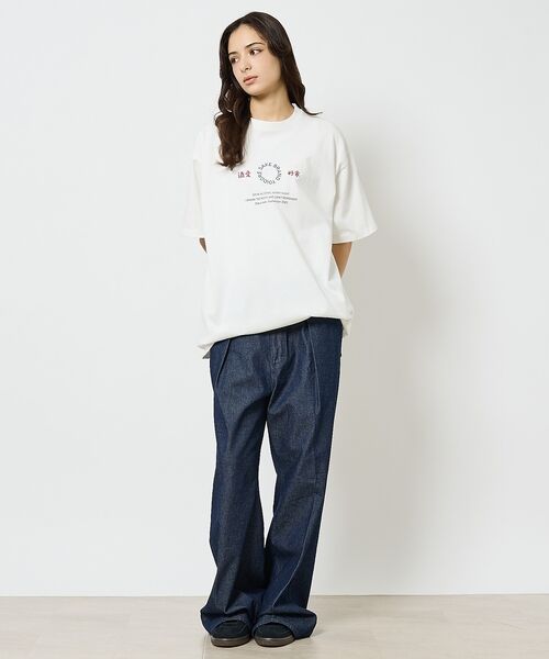 ABAHOUSE / アバハウス Tシャツ | 【YOIDORE/ヨイドレ】 酒愛好家　刺繍Tシャツ/SAKE ネオンプリントＴ | 詳細6