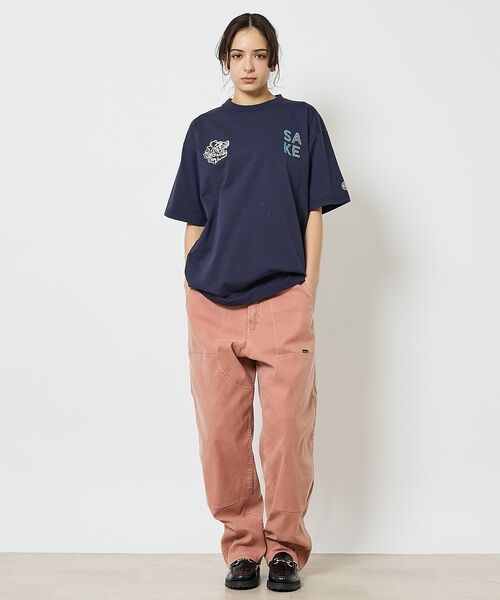 ABAHOUSE / アバハウス Tシャツ | 【YOIDORE/ヨイドレ】 酒愛好家　刺繍Tシャツ/SAKE ネオンプリントＴ | 詳細18