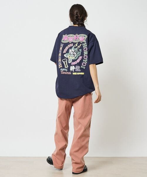 ABAHOUSE / アバハウス Tシャツ | 【YOIDORE/ヨイドレ】 酒愛好家　刺繍Tシャツ/SAKE ネオンプリントＴ | 詳細19