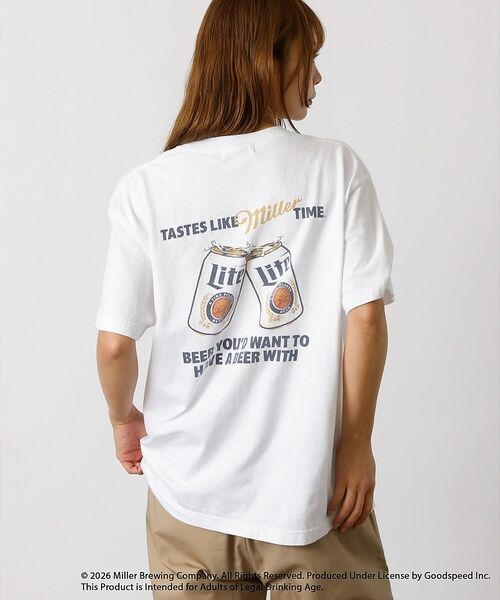 ABAHOUSE / アバハウス Tシャツ | 【GOOD ROCK SPEED/グッドロックスピード】Miller Lite（ホワイト系その他2）
