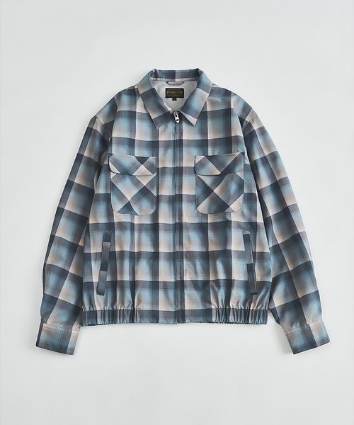ABAHOUSE / アバハウス ブルゾン | 【PENDLETON/ペンドルトン】Zip Shirt Jacket/オンブレー（ブルーグレー）