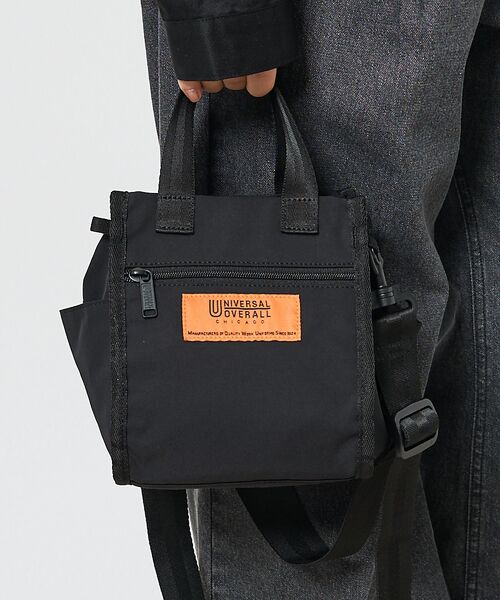 ABAHOUSE / アバハウス ショルダーバッグ | 【UNIVERSALOVERALL / ユニバーサルオーバーオール】2WAY ミ（ブラック）