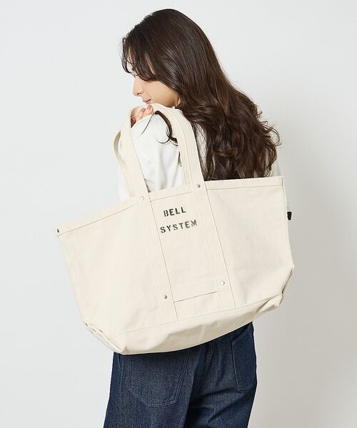 ABAHOUSE / アバハウス ショルダーバッグ | 【BELL SYSTEM / ベルシステム】Canvas Tool Bag /（アイボリー）