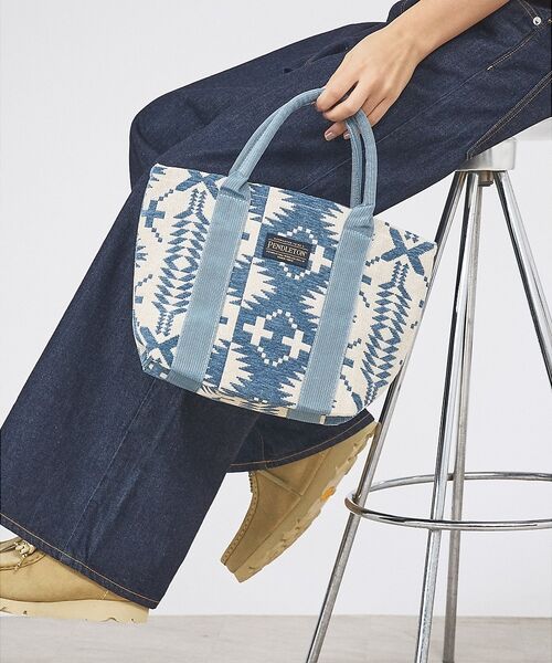 ABAHOUSE / アバハウス トートバッグ | 【PENDLETON / ペンドルトン】GOBELINS MINI TOTE /（ブルー）