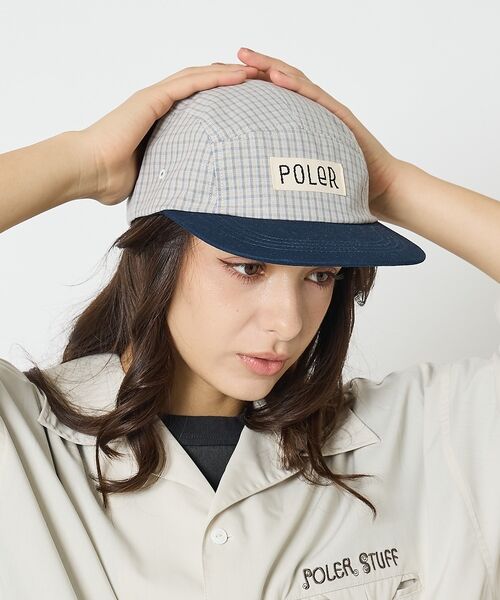 ABAHOUSE / アバハウス ハット | 【POLER / ポーラー】チェック 5パネル キャップ / ユニセックス【予約 | 詳細1