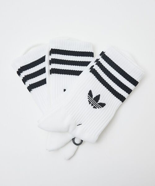ABAHOUSE / アバハウス ソックス | 【adidas originals/アディダスオリジナルス】CREW SOCK（ホワイト）