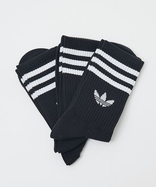 ABAHOUSE / アバハウス ソックス | 【adidas originals/アディダスオリジナルス】CREW SOCK（ブラック）