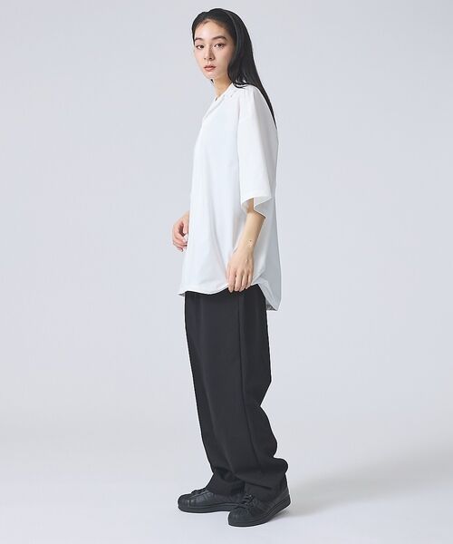 ABAHOUSE / アバハウス シャツ・ブラウス | 【FORTUNA /フォルトゥナ】ECOTEC OpenCollarPO-Shi | 詳細4