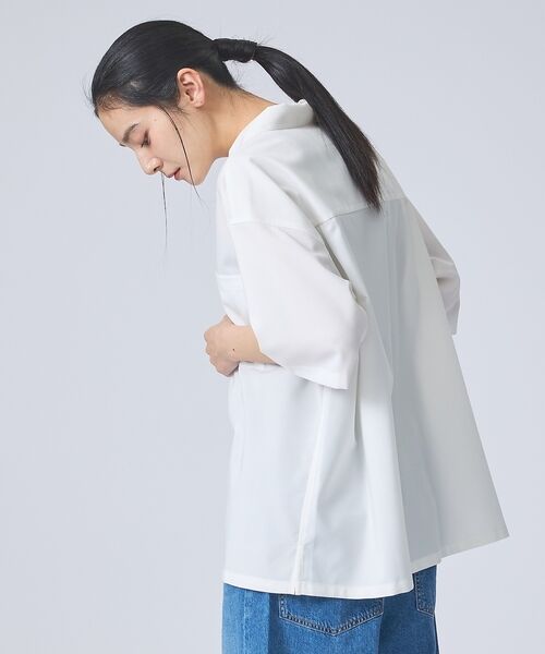ABAHOUSE / アバハウス シャツ・ブラウス | 【FORTUNA/フォルトゥナ】ECOTECOpenCollarShirts/エ | 詳細4