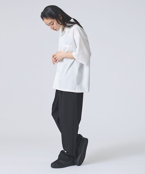 ABAHOUSE / アバハウス シャツ・ブラウス | 【FORTUNA /フォルトゥナ】ECOTECSeerSuckerOpenCol | 詳細2