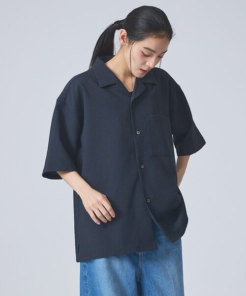 ABAHOUSE / アバハウス シャツ・ブラウス | 【FORTUNA /フォルトゥナ】ECOTECSeerSuckerOpenCol | 詳細5