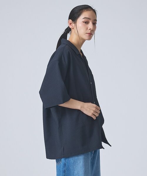 ABAHOUSE / アバハウス シャツ・ブラウス | 【FORTUNA /フォルトゥナ】ECOTECSeerSuckerOpenCol | 詳細6