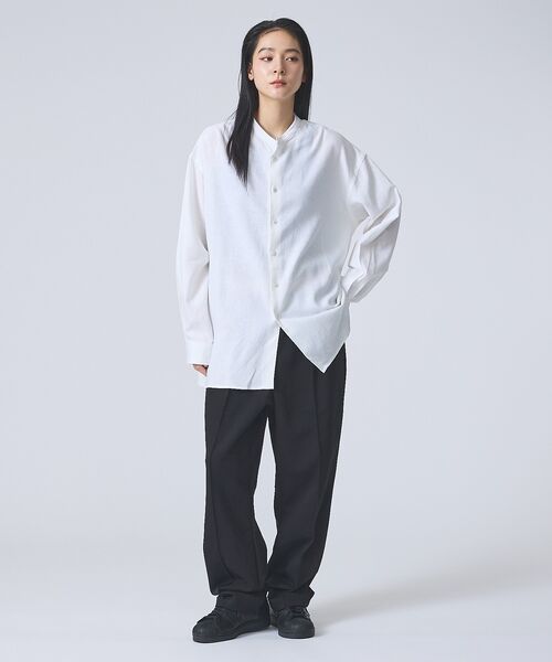 ABAHOUSE / アバハウス シャツ・ブラウス | 【FORTUNA /フォルトゥナ】DoubleLinenShirt/ダブルリネン | 詳細1