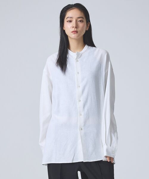 ABAHOUSE / アバハウス シャツ・ブラウス | 【FORTUNA /フォルトゥナ】DoubleLinenShirt/ダブルリネン | 詳細10