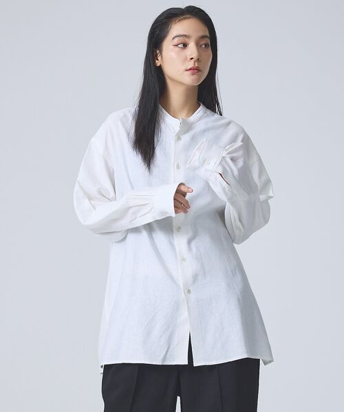 ABAHOUSE / アバハウス シャツ・ブラウス | 【FORTUNA /フォルトゥナ】DoubleLinenShirt/ダブルリネン | 詳細5