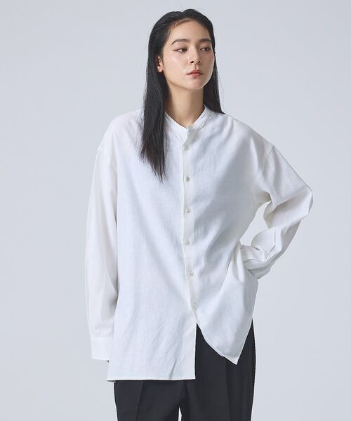 ABAHOUSE / アバハウス シャツ・ブラウス | 【FORTUNA /フォルトゥナ】DoubleLinenShirt/ダブルリネン | 詳細8