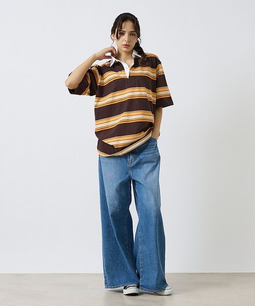 ABAHOUSE / アバハウス ポロシャツ | 【BARBARIAN / バーバリアン】Rugby Collar Short / | 詳細1