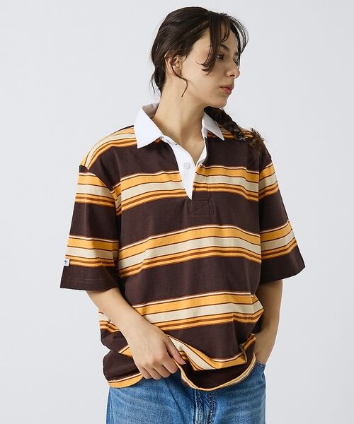 ABAHOUSE / アバハウス ポロシャツ | 【BARBARIAN / バーバリアン】Rugby Collar Short / | 詳細3