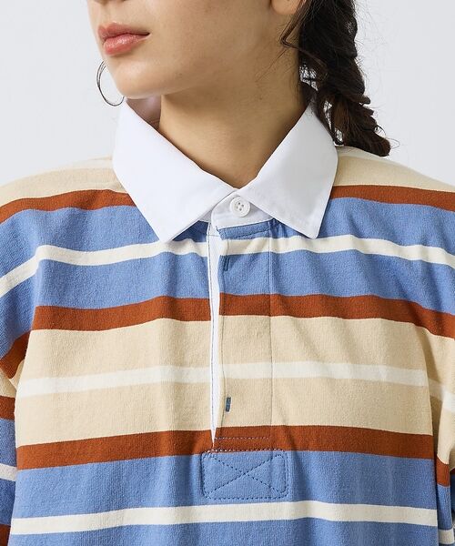 ABAHOUSE / アバハウス ポロシャツ | 【BARBARIAN / バーバリアン】Rugby Collar Short / | 詳細10