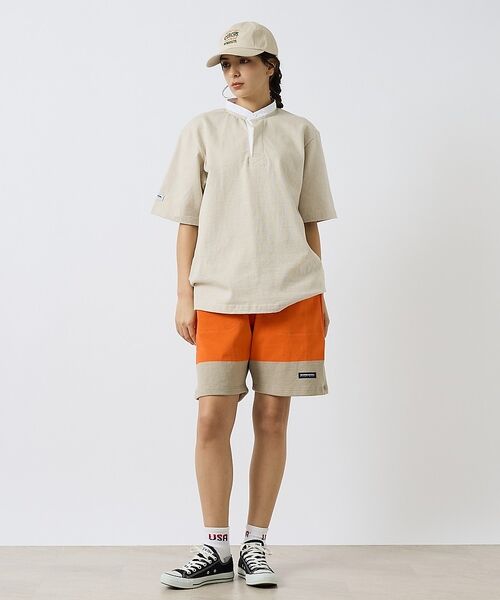 ABAHOUSE / アバハウス ポロシャツ | 【BARBARIAN / バーバリアン】Henley Collar Short | 詳細5