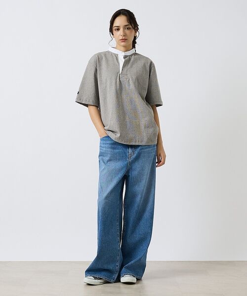 ABAHOUSE / アバハウス ポロシャツ | 【BARBARIAN / バーバリアン】Henley Collar Short | 詳細17