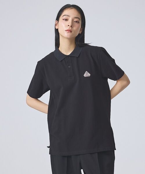 ABAHOUSE / アバハウス ポロシャツ | 【PYRENEX / ピレネックス】リラックスポロシャツ/POLO/HMZ012（ブラック）