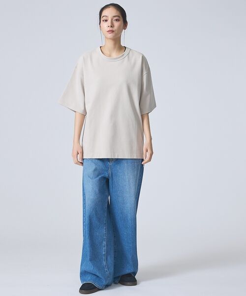 ABAHOUSE / アバハウス Tシャツ | 【FORTUNA /フォルトゥナ】DockingCrewNeckTee/ドッキン | 詳細7