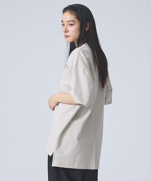 ABAHOUSE / アバハウス Tシャツ | 【FORTUNA/フォルトゥナ】SoftClearSmoothTalloredT（グレージュ）