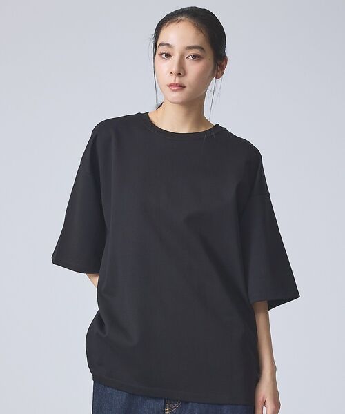 ABAHOUSE / アバハウス Tシャツ | 【FORTUNA /フォルトゥナ】GIZA　CottonClearTee/ギザコ（ブラック）