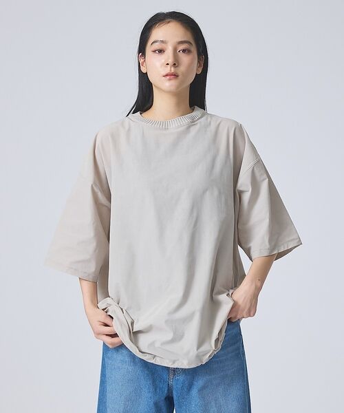 ABAHOUSE / アバハウス Tシャツ | 【FORTUNA /フォルトゥナ】ECOTEC BaloonTee/エコテックバ（グレージュ）