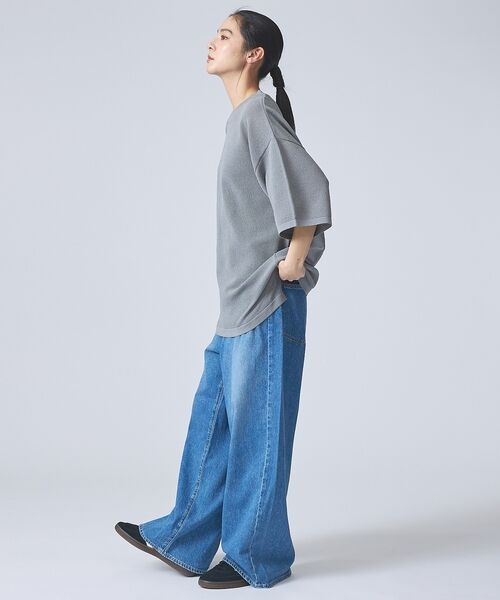 ABAHOUSE / アバハウス ニット・セーター | 【FORTUNA /フォルトゥナ】ECOTEC KnitメッシュT/エコテックニ | 詳細10