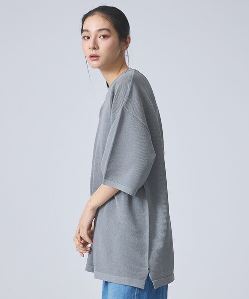ABAHOUSE / アバハウス ニット・セーター | 【FORTUNA /フォルトゥナ】ECOTEC KnitメッシュT/エコテックニ | 詳細11
