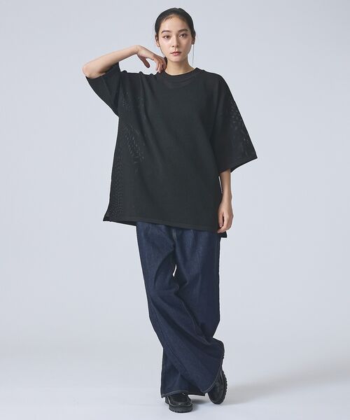 ABAHOUSE / アバハウス ニット・セーター | 【FORTUNA /フォルトゥナ】ECOTEC KnitメッシュT/エコテックニ | 詳細15