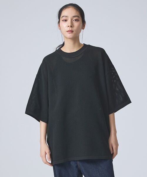 ABAHOUSE / アバハウス ニット・セーター | 【FORTUNA /フォルトゥナ】ECOTEC KnitメッシュT/エコテックニ | 詳細18