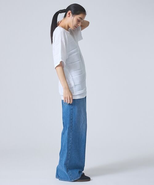 ABAHOUSE / アバハウス ニット・セーター | 【FORTUNA/フォルトゥナ】EcotecDryKnitボーダーT/エコテック | 詳細3